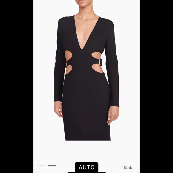 Staud Black Chantal cut-out maxi dress XS - Picture 2 of 8